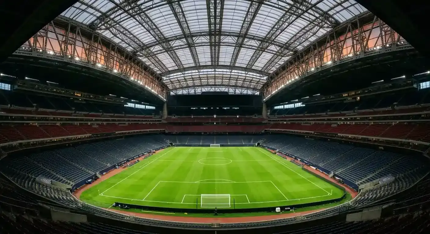 Zastřešený moderní stadion v Dallasu připravený na večerní semifinále MS 2026