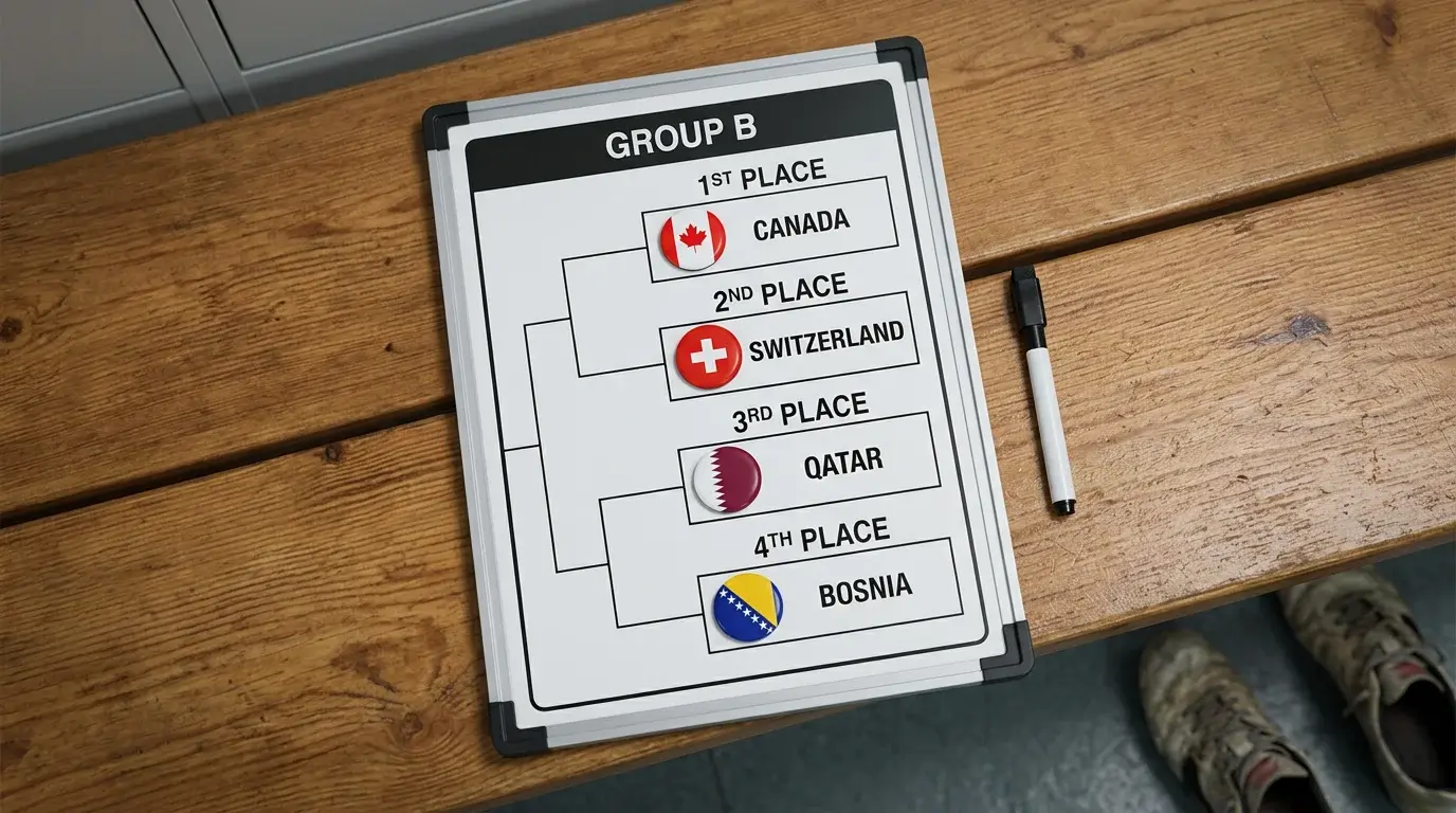 Skupina B na MS 2026 – Kanada, Švýcarsko, Katar a Bosna a Hercegovina