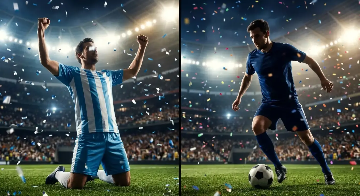 Lionel Messi a Mbappé v dresech reprezentací na MS 2026